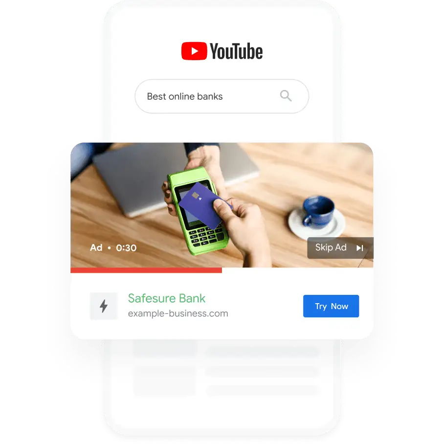 Contoh cara kerja YouTube Ads
Gambar: Google